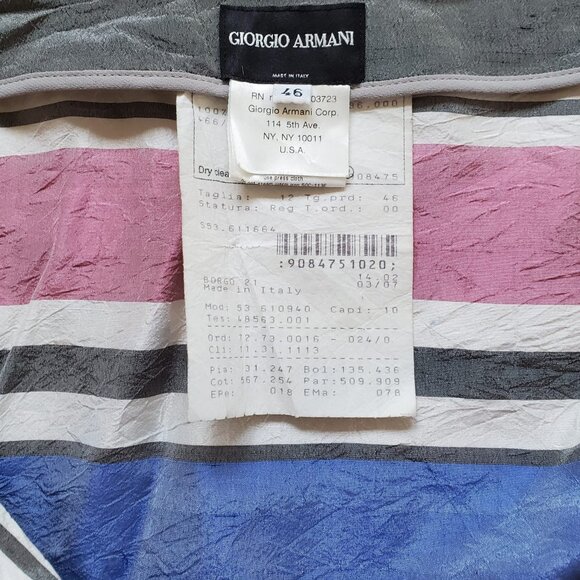 Giorgio Armani Silk Long Pencil Skirt. Size 46 - Picture 6 of 12